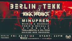 Minupren @ BERLIN TEKK & TEKK FREAKZ NIGHT – Aseven