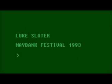 Luke Slater – DJ Set – Maybank Festival 1993 (Classic