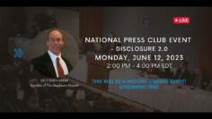 Monday, June 12, 2023! Dr. Greer’s Groundbreaking National Press Club