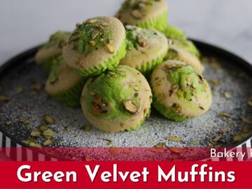 Green Velvet Muffins | Marble Cupcakes | Super Soft &