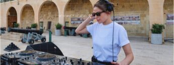 Anfisa Letyago at Saluting Battery, in Malta for Cercle