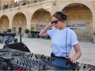 Anfisa Letyago at Saluting Battery, in Malta for Cercle