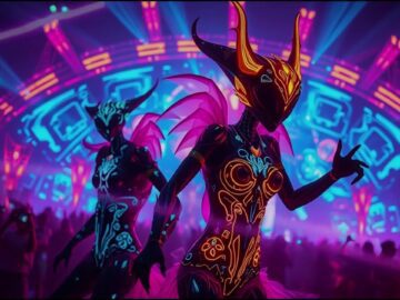 Cyberpunk EDM Festival: Neon Glitch, Aliens & Psychedelic DJ Sets