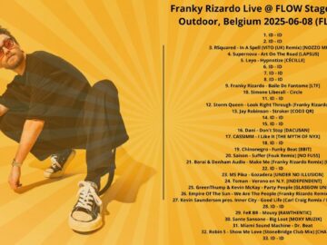 Franky Rizardo Live @ FLOW Stage, Extrema Outdoor, Belgium 2025-06-08