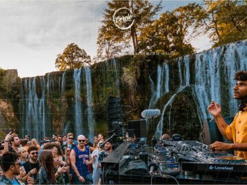 Jamie Jones for Cercle at Pliva Waterfalls in Jajce, Bosnia-Herzegovina